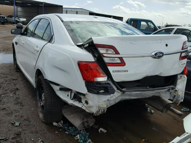 1FAHP2MT2DG215350 - 2013 FORD TAURUS POL WHITE photo 3