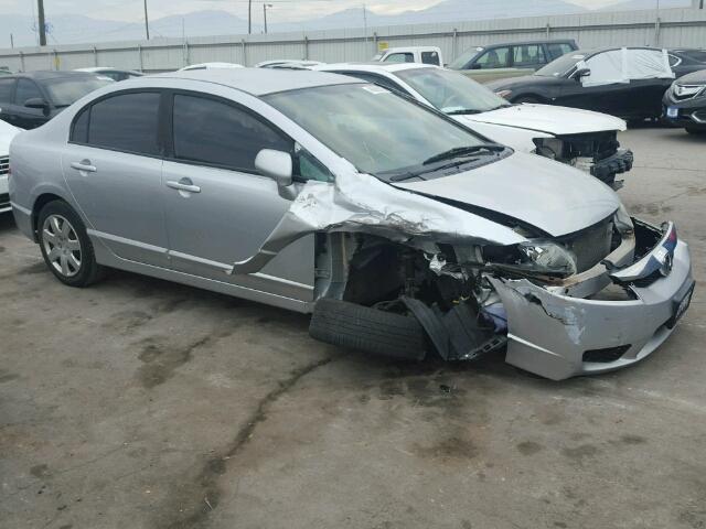 19XFA16599E031770 - 2009 HONDA CIVIC LX SILVER photo 1