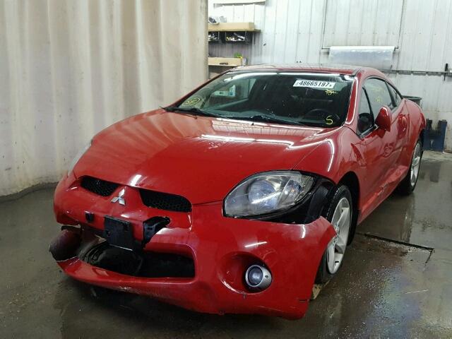 4A3AK34T97E002750 - 2007 MITSUBISHI ECLIPSE GT RED photo 2