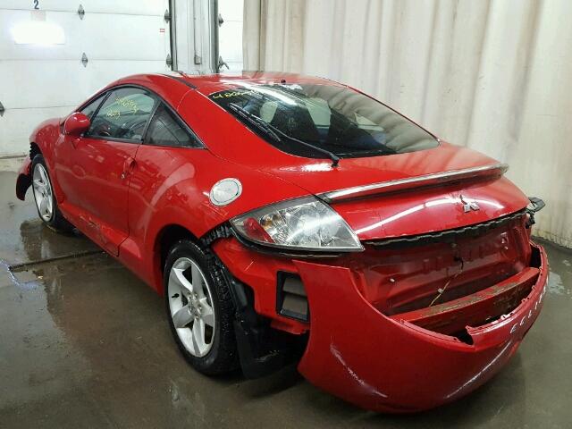 4A3AK34T97E002750 - 2007 MITSUBISHI ECLIPSE GT RED photo 3