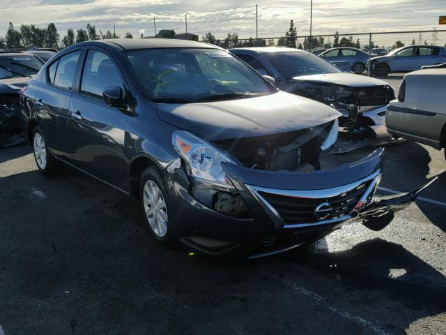 3N1CN7AP0GL895427 - 2016 NISSAN VERSA S BLUE photo 1