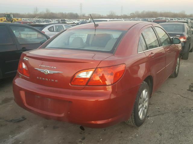 1C3LC46D59N513139 - 2009 CHRYSLER SEBRING LX RED photo 4