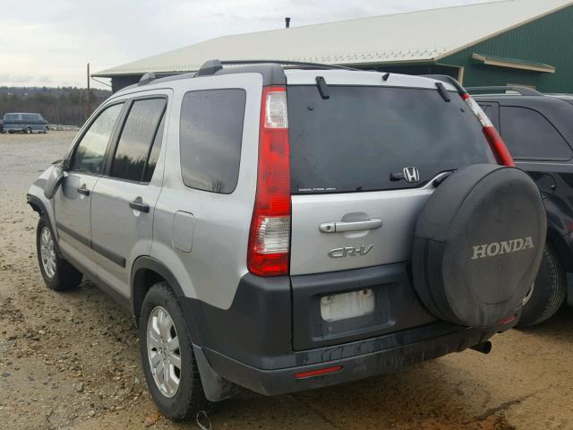 SHSRD78836U437007 - 2006 HONDA CR-V EX SILVER photo 3