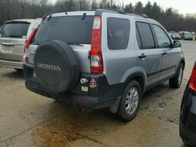 SHSRD78836U437007 - 2006 HONDA CR-V EX SILVER photo 4