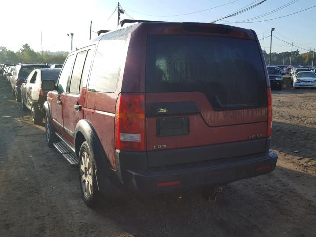 SALAA25415A308927 - 2005 LAND ROVER LR3 RED photo 3