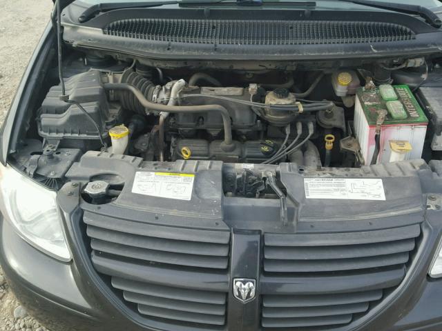 2D4GP44L97R165179 - 2007 DODGE GRAND CARA BLACK photo 7