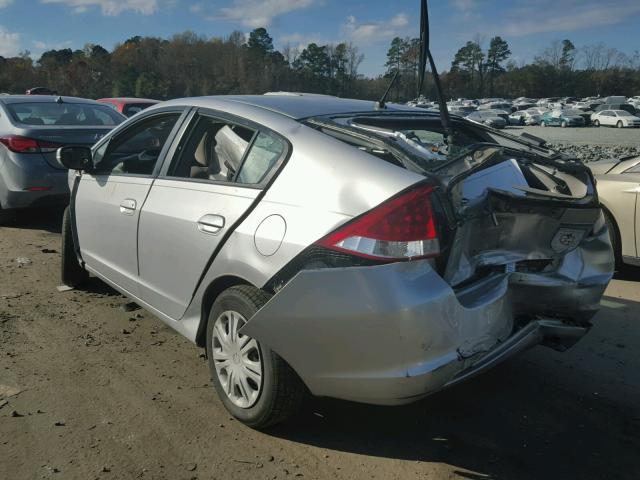 JHMZE2H52AS033526 - 2010 HONDA INSIGHT LX SILVER photo 3