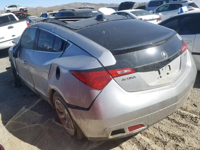 2HNYB1H41AH501447 - 2010 ACURA ZDX TECHNO SILVER photo 3