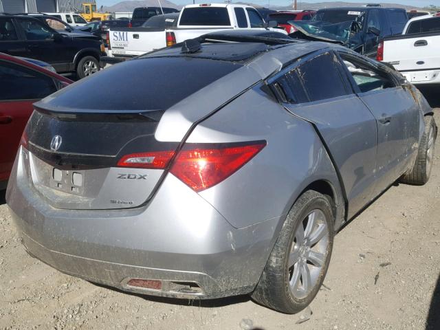 2HNYB1H41AH501447 - 2010 ACURA ZDX TECHNO SILVER photo 4