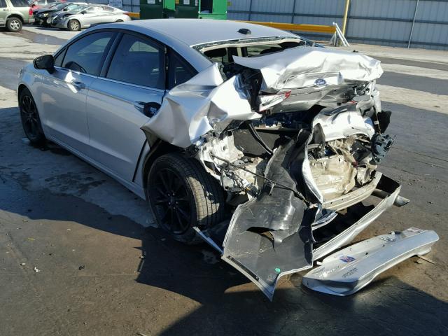 3FA6P0HD1HR249986 - 2017 FORD FUSION SE SILVER photo 3