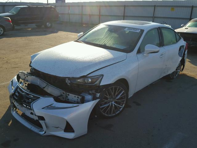 JTHBA1D27H5061348 - 2017 LEXUS IS 200T WHITE photo 2