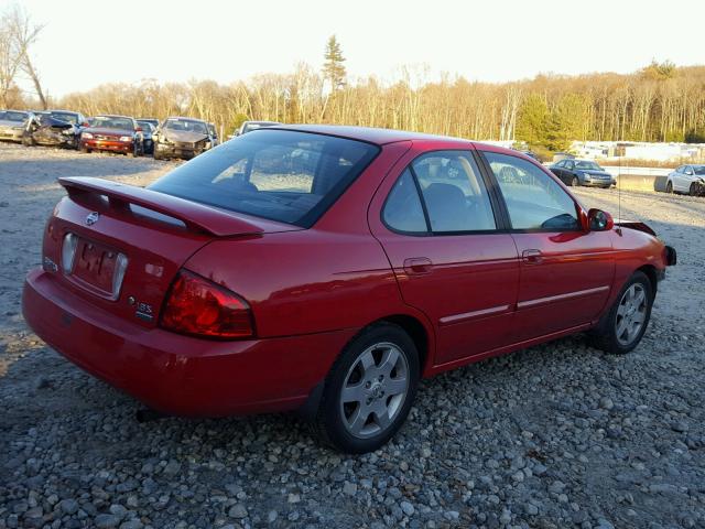 3N1CB51A25L501884 - 2005 NISSAN SENTRA 1.8 RED photo 4