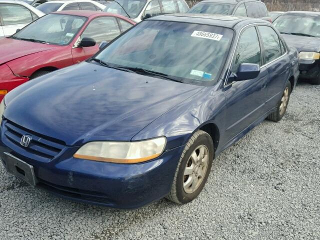 1HGCG66882A062544 - 2002 HONDA ACCORD EX BLUE photo 2