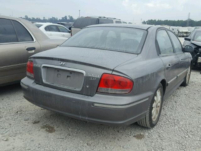 KMHWF35HX2A521504 - 2002 HYUNDAI SONATA GLS GRAY photo 4