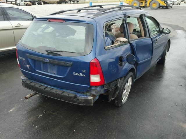 1FAHP36P5YW217045 - 2000 FORD FOCUS SE BLUE photo 4