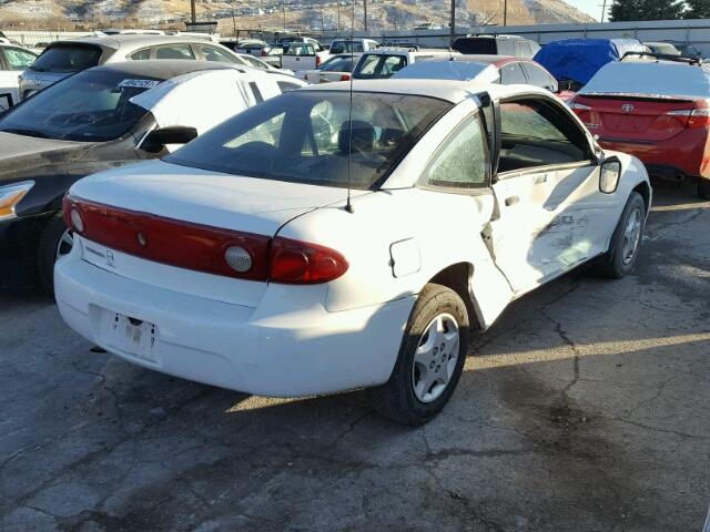 1G1JC12F557195555 - 2005 CHEVROLET CAVALIER WHITE photo 4