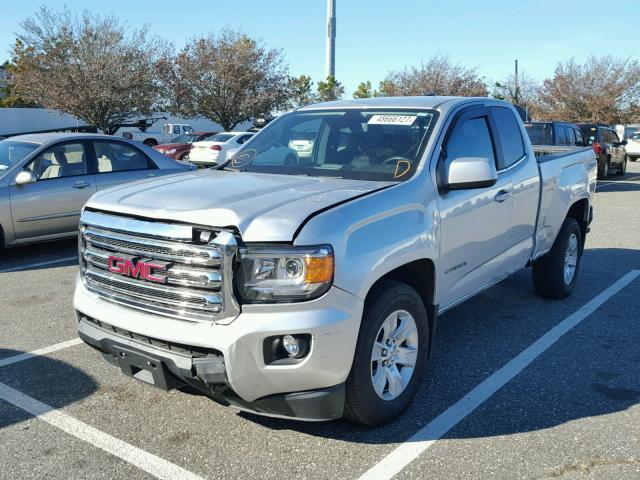 1GTH6CE38G1319348 - 2016 GMC CANYON SLE SILVER photo 2