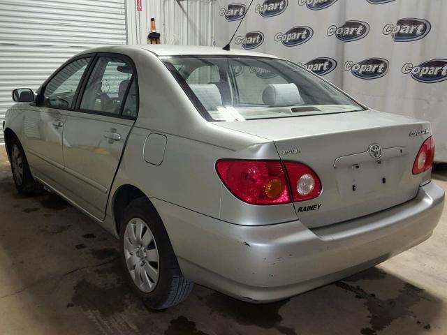 JTDBR32E630023912 - 2003 TOYOTA COROLLA CE SILVER photo 3