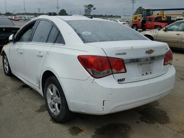 1G1PF5SC2C7104348 - 2012 CHEVROLET CRUZE LT WHITE photo 3