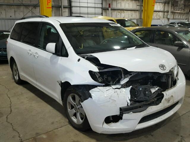 5TDKK3DCXBS066743 - 2011 TOYOTA SIENNA LE WHITE photo 1