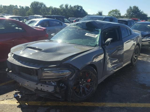 2C3CDXL99JH200252 - 2018 DODGE CHARGER SR GRAY photo 2