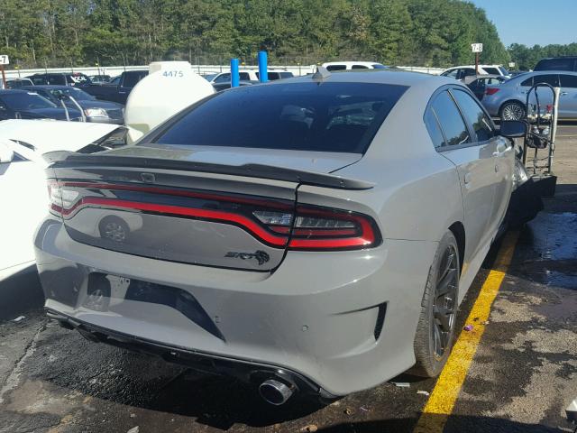 2C3CDXL99JH200252 - 2018 DODGE CHARGER SR GRAY photo 4