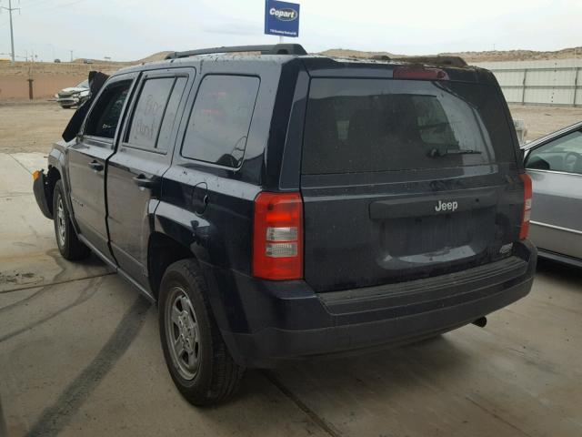 1C4NJPBB1GD807334 - 2016 JEEP PATRIOT SP BLUE photo 3