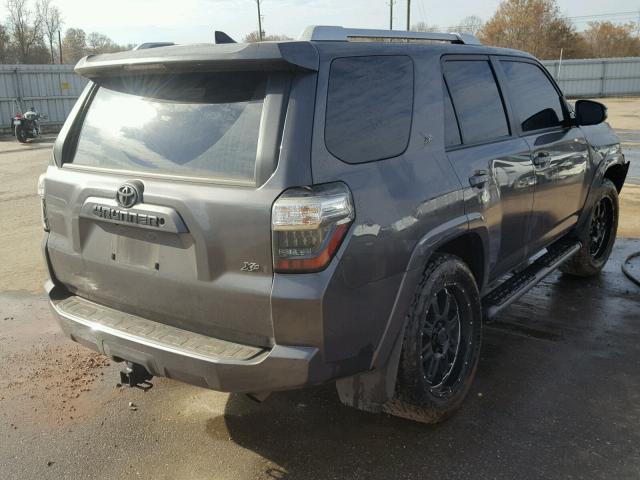 JTEBU5JR9G5367155 - 2016 TOYOTA 4RUNNER SR GRAY photo 4