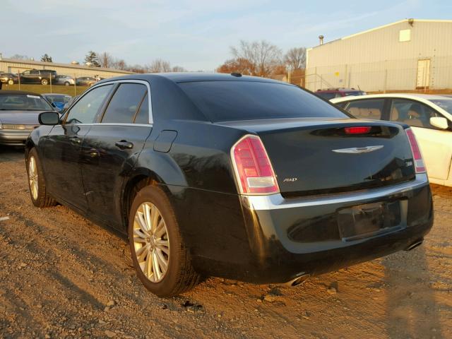 2C3CCARG7DH683301 - 2013 CHRYSLER 300 BLACK photo 3