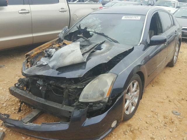 1N4BA41E14C875783 - 2004 NISSAN MAXIMA SE BLUE photo 2