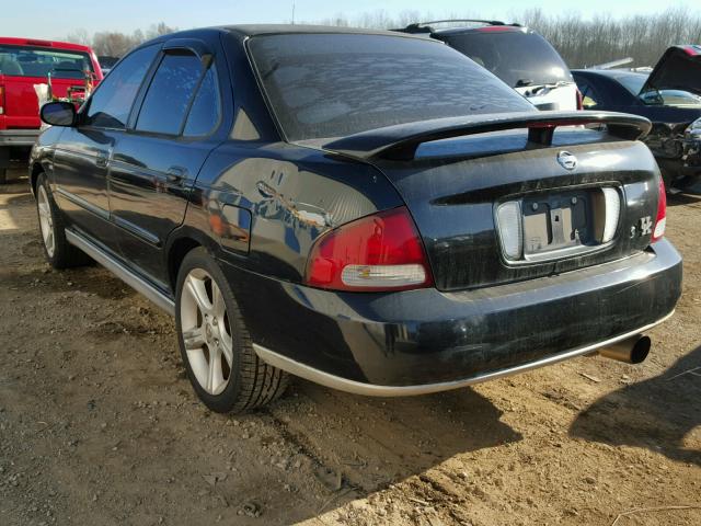 3N1AB51D82L702783 - 2002 NISSAN SENTRA SE- BLACK photo 3