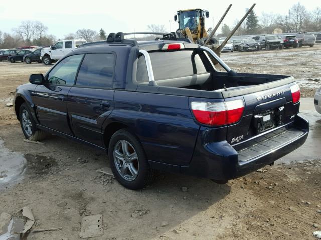 4S4BT63C255106075 - 2005 SUBARU BAJA TURBO BLUE photo 3