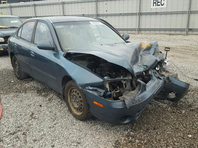 KMHDN45DX2U434293 - 2002 HYUNDAI ELANTRA GL BLUE photo 1