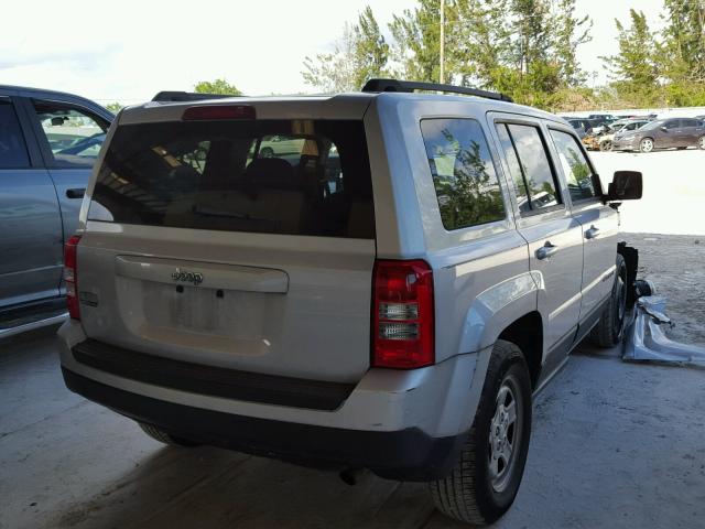 1J4NT1GB8BD194938 - 2011 JEEP PATRIOT SP SILVER photo 4