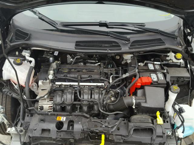 3FADP4BJ2HM134453 - 2017 FORD FIESTA SE BLACK photo 7