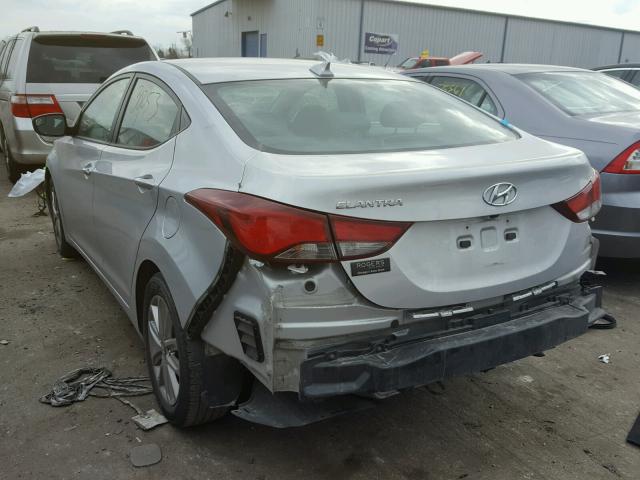 KMHDH4AE3GU545457 - 2016 HYUNDAI ELANTRA SE SILVER photo 3