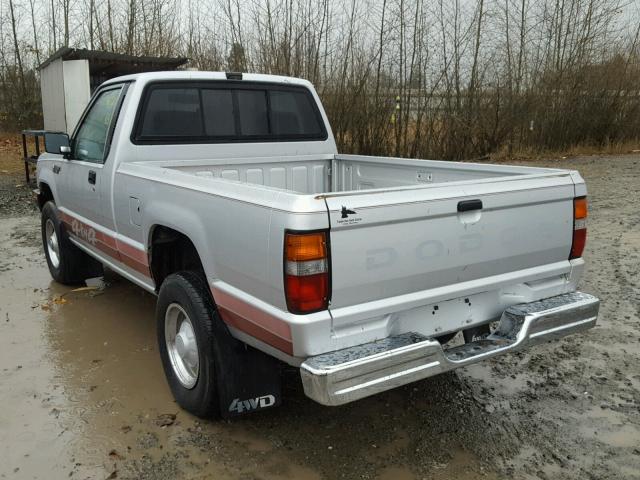 JB7FM24E7KP031594 - 1989 DODGE RAM 50 SILVER photo 3