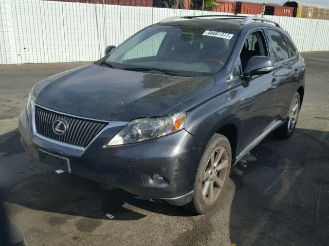 JTJZK1BA2B2005346 - 2011 LEXUS RX 350 BLACK photo 2