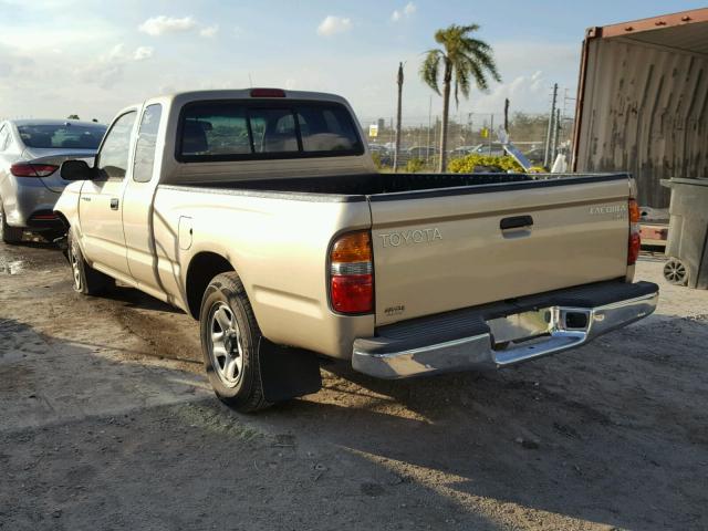 5TEVL52N62Z083178 - 2002 TOYOTA TACOMA XTR GOLD photo 3