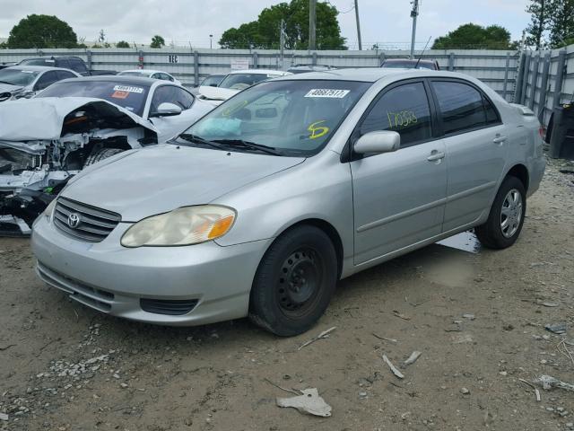 1NXBR32E34Z268883 - 2004 TOYOTA COROLLA S SILVER photo 2