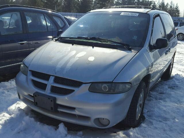 1B4GP45L0YB542314 - 2000 DODGE CARAVAN SE SILVER photo 2