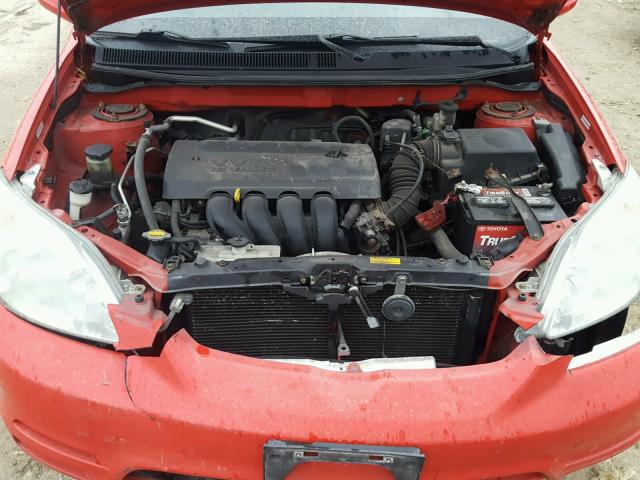 2T1KR32E94C197545 - 2004 TOYOTA COROLLA MA RED photo 7