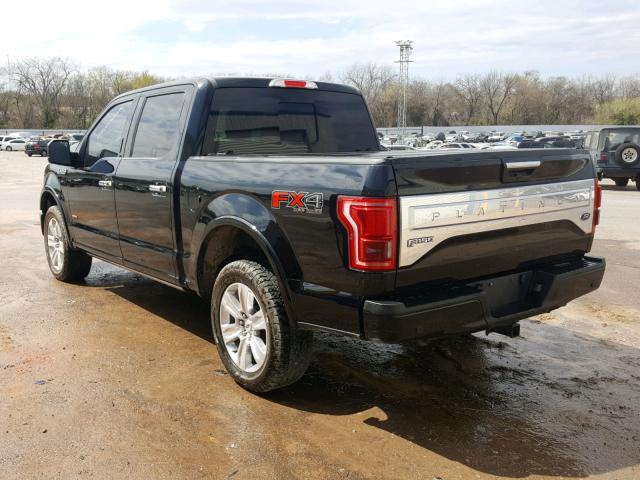 0K1041760256 - 2016 FORD F150 SUPER BLACK photo 3