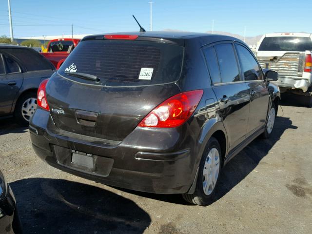 3N1BC1CPXBL436314 - 2011 NISSAN VERSA S BLACK photo 4