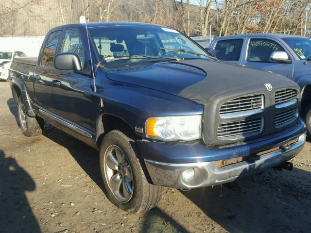 1D7HU18D64J182071 - 2004 DODGE RAM 1500 S BLUE photo 1