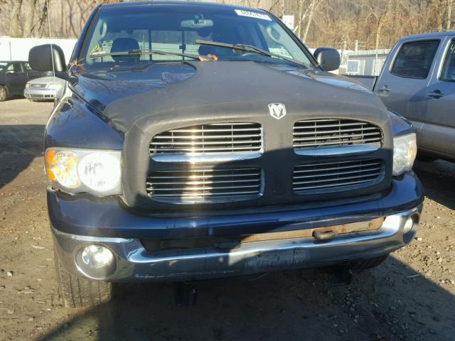 1D7HU18D64J182071 - 2004 DODGE RAM 1500 S BLUE photo 9