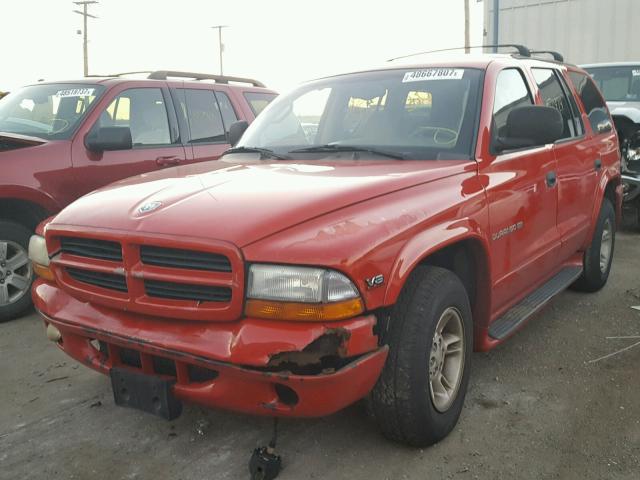 1B4HR28Y1YF262520 - 2000 DODGE DURANGO RED photo 2