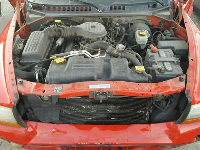 1B4HR28Y1YF262520 - 2000 DODGE DURANGO RED photo 7