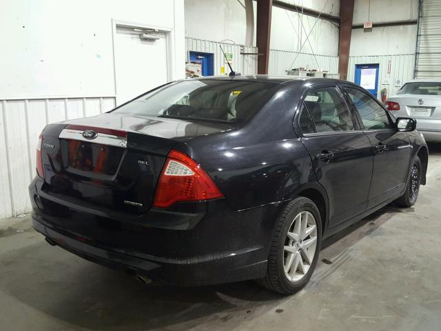 3FAHP0JG3CR340120 - 2012 FORD FUSION SEL BLACK photo 4