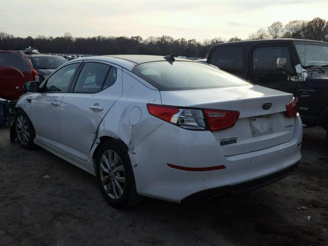 5XXGN4A71FG497148 - 2015 KIA OPTIMA EX WHITE photo 3